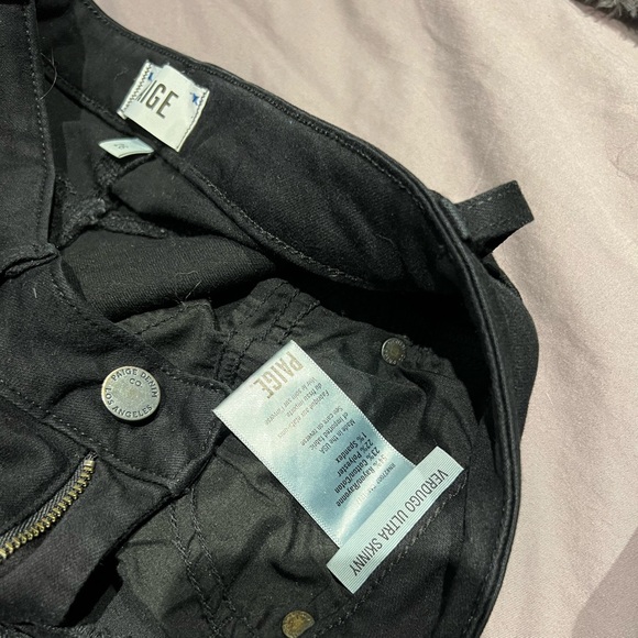 PAIGE high waisted black jeans - Picture 2 of 7